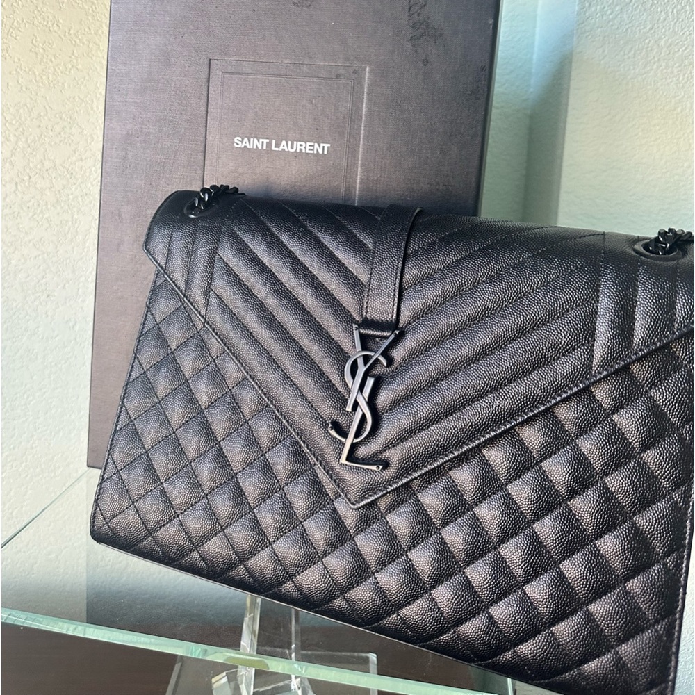 YSL Envelope Large Handbag